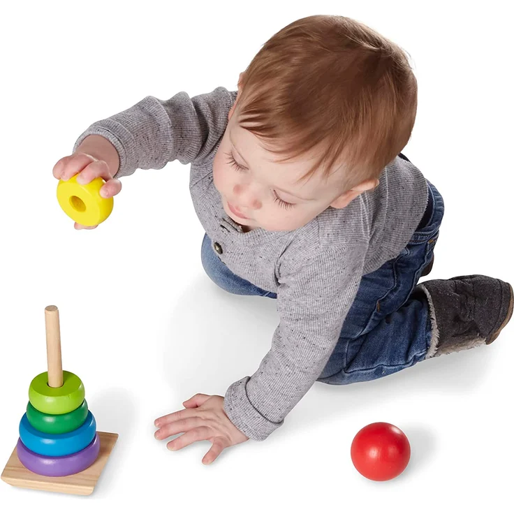 Melissa & Doug Rainbow Stacker | Developmental Toy | Motor Skills | Problem Solving | 12 Months | Gift for Boy or Girl - Preisvergleich – Bild 5