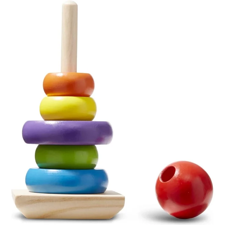 Melissa & Doug Rainbow Stacker | Developmental Toy | Motor Skills | Problem Solving | 12 Months | Gift for Boy or Girl - Preisvergleich – Bild 10