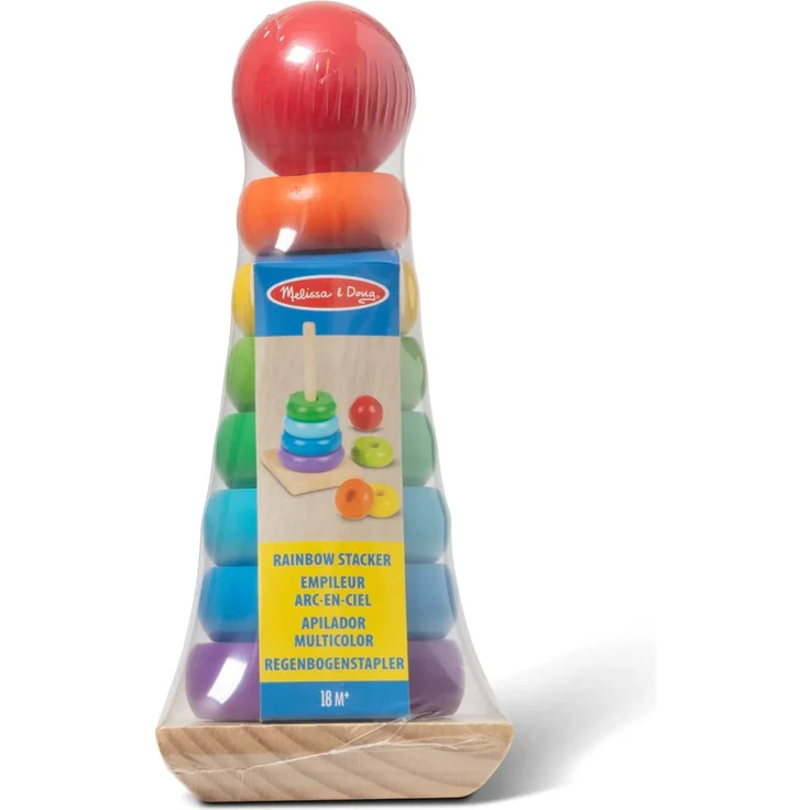 Melissa & Doug Rainbow Stacker | Developmental Toy | Motor Skills | Problem Solving | 12 Months | Gift for Boy or Girl - Preisvergleich – Bild 6