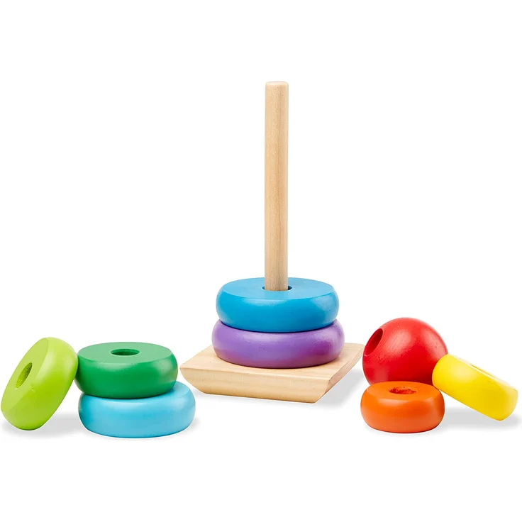 Melissa & Doug Rainbow Stacker | Developmental Toy | Motor Skills | Problem Solving | 12 Months | Gift for Boy or Girl - Preisvergleich – Bild 3