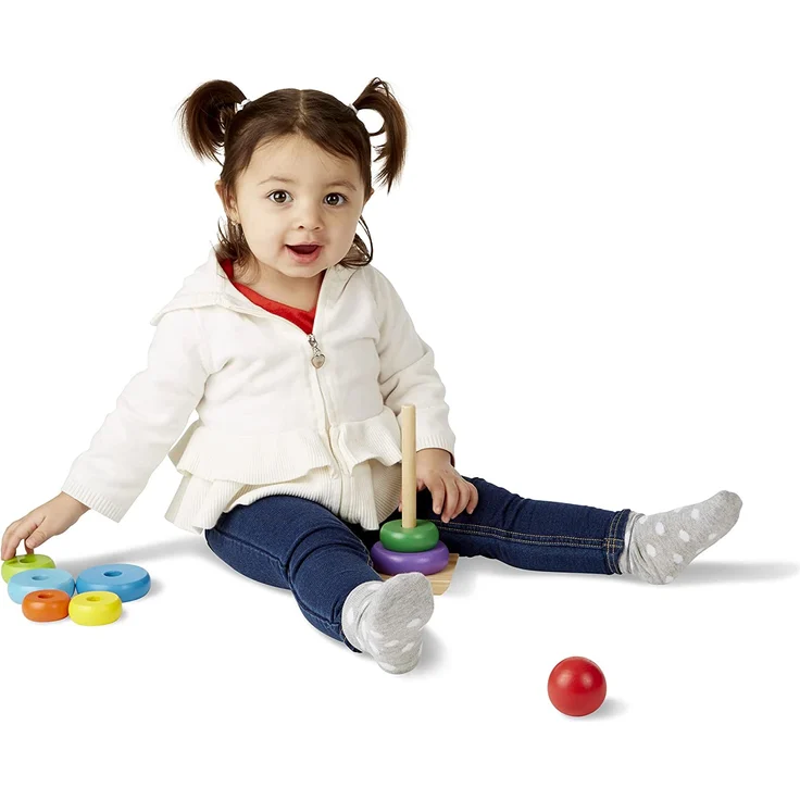 Melissa & Doug Rainbow Stacker | Developmental Toy | Motor Skills | Problem Solving | 12 Months | Gift for Boy or Girl - Preisvergleich – Bild 9
