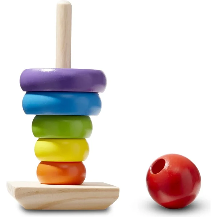 Melissa & Doug Rainbow Stacker | Developmental Toy | Motor Skills | Problem Solving | 12 Months | Gift for Boy or Girl - Preisvergleich – Bild 8