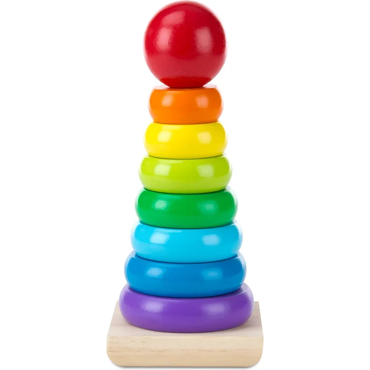Melissa & Doug Rainbow Stacker | Developmental Toy | Motor Skills | Problem Solving | 12 Months | Gift for Boy or Girl - Preisvergleich – Bild 1