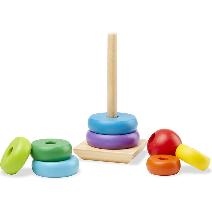 Melissa & Doug Rainbow Stacker | Developmental Toy | Motor Skills | Problem Solving | 12 Months | Gift for Boy or Girl - Preisvergleich – Bild 7