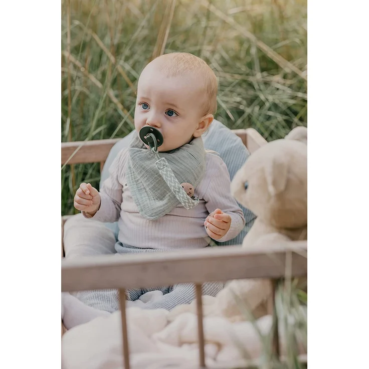 Bibs BIBS PACIFIER BRAID dummy holder 100% GOTS organic cotton Blush/Ivory – Bild 4