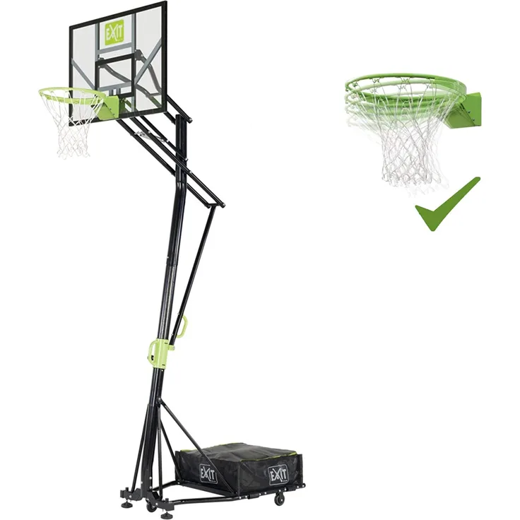 EXIT Basketballkorb Galaxy | mit Ständer | Schwarz | 112x305 cm