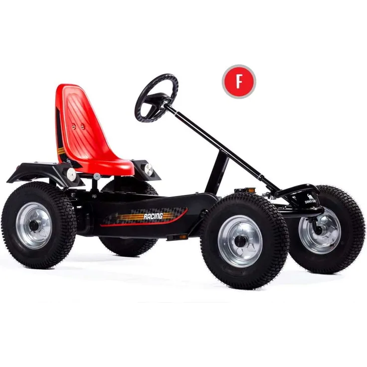 DINO CARS Gokart Professional Sport F schwarz mit Stahlfelgen