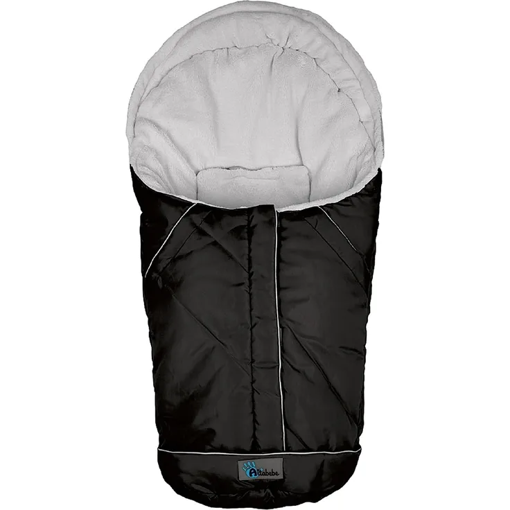 Altabebe AL2003-12 Winterfußsack Nordic Kollektion für Babyschale und Car Seat, Gruppe 0+, schwarz-hellgrau