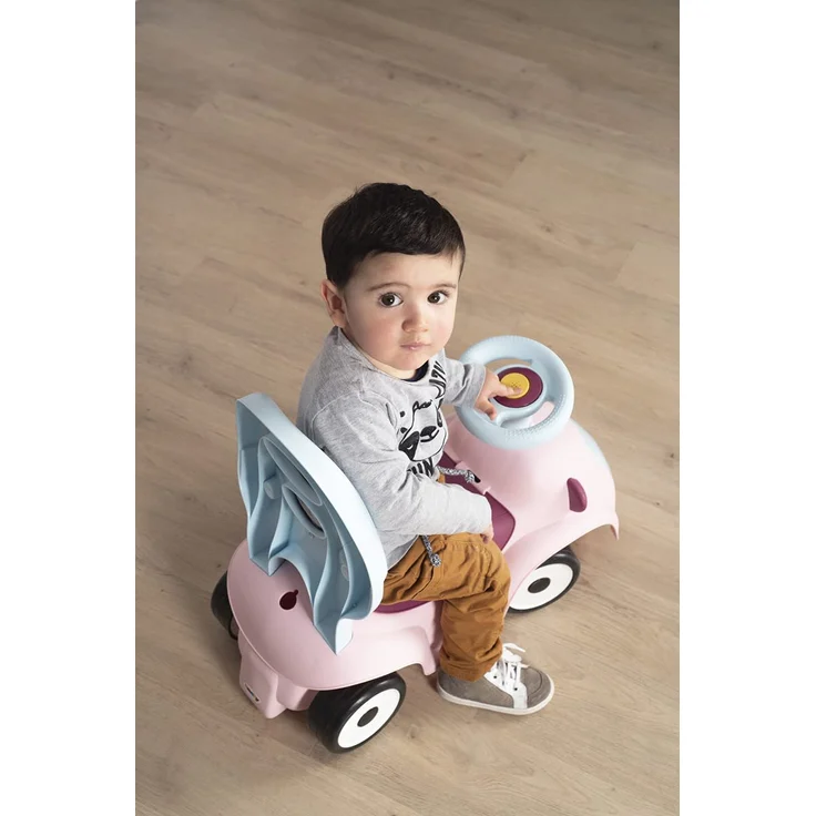 Smoby - Maestro Balade Rose - Komfortables Rutscherfahrzeug mit 3 Verwendungsfunktionen, Schiebewagen, Lauflernhilfe und Rutscherfahrzeug, für Kinder ab 6 Monaten – Bild 9