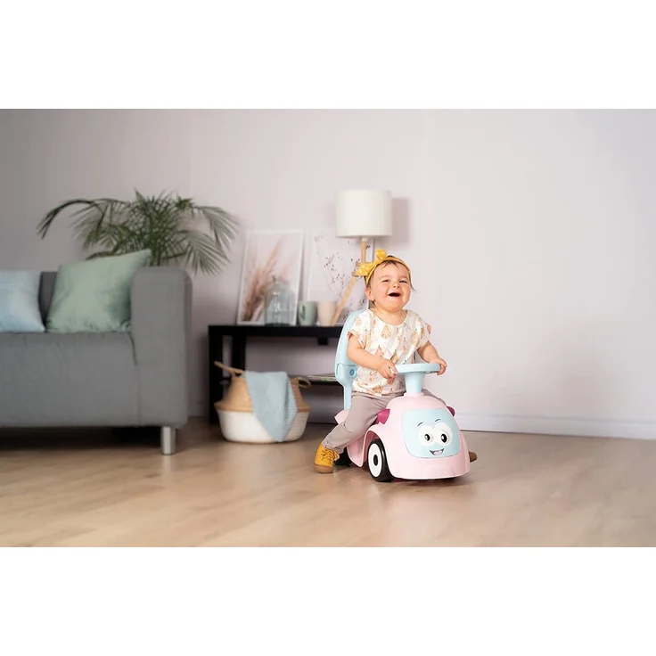 Smoby - Maestro Balade Rose - Komfortables Rutscherfahrzeug mit 3 Verwendungsfunktionen, Schiebewagen, Lauflernhilfe und Rutscherfahrzeug, für Kinder ab 6 Monaten – Bild 7