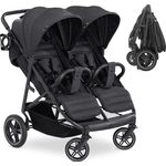 Hauck Uptown Duo Zwillingsbuggy Melange Black