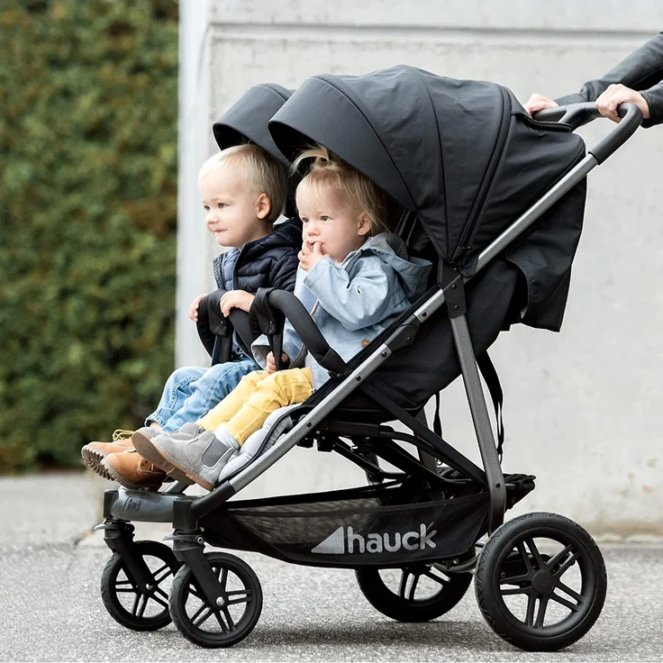 Hauck Uptown Duo Zwillingsbuggy Melange Black – Bild 7