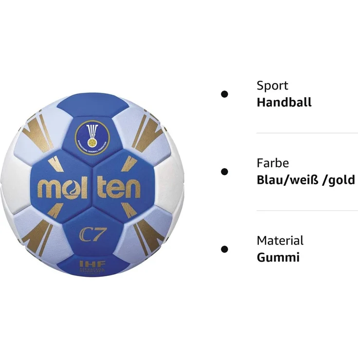 Molten® Handball HC3500, Blau, Gr. 1 - Preisvergleich – Bild 5