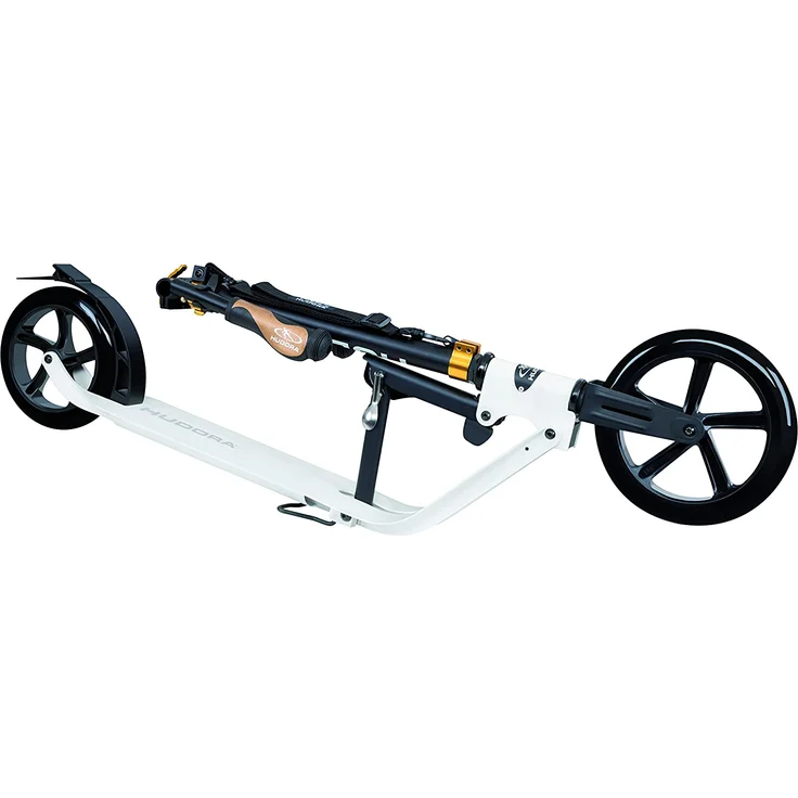 HUDORA 14236 'BigWheel Style 230' Scooter, höhenverstellbar bis 106,5 cm, klappbar, max. belastbar bis 120 kg, orange/schwarz/weiß – Bild 2