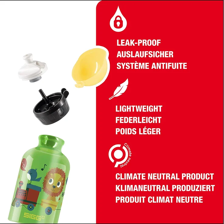 SIGG Trinkflasche Kids Bottles 0. 3 l Dschungelzug – Bild 3