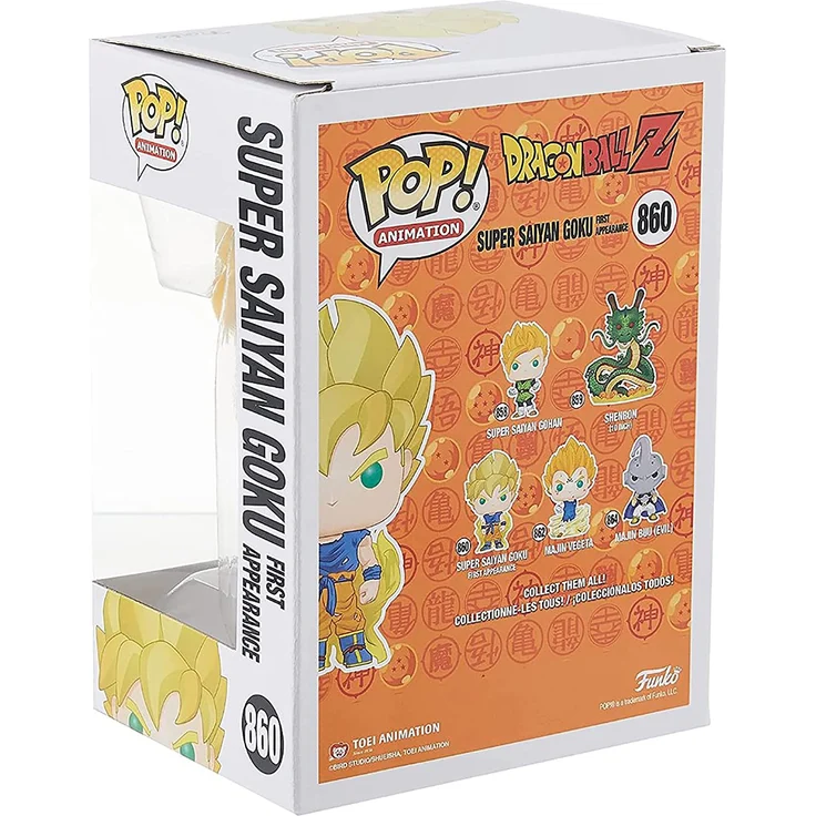 Funko 48600 POP Animation: Dragon Ball Z S8-Super Saiyan Goku (First Appearance) Dragonball SS Sammelbares Spielzeug, Mehrfarben - Preisvergleich – Bild 4