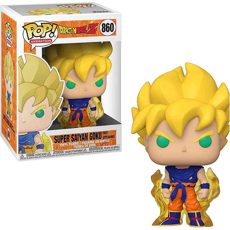 Funko 48600 POP Animation: Dragon Ball Z S8-Super Saiyan Goku (First Appearance) Dragonball SS Sammelbares Spielzeug, Mehrfarben - Preisvergleich – Bild 2