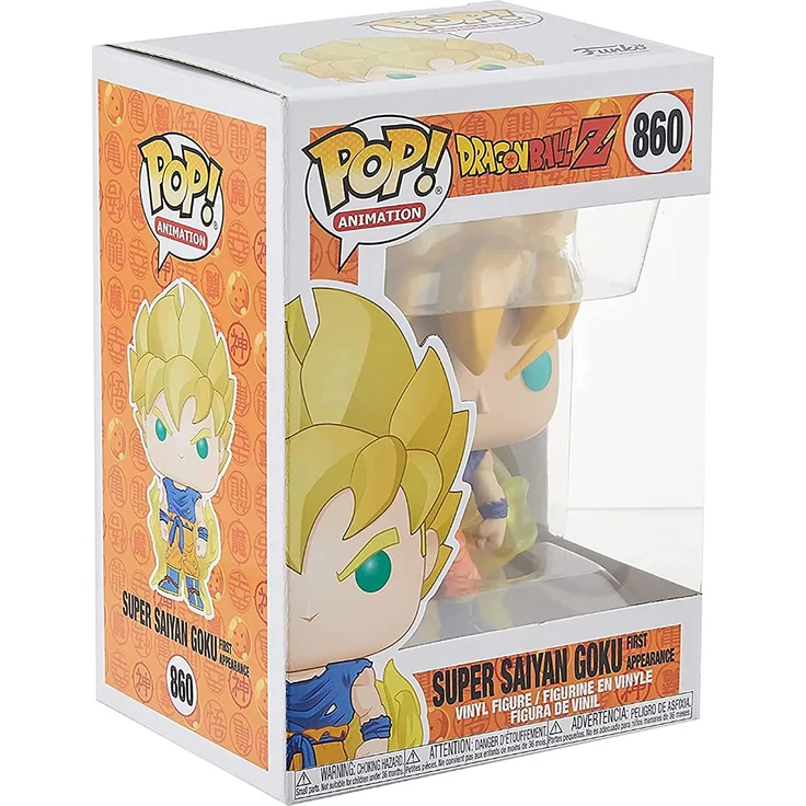 Funko 48600 POP Animation: Dragon Ball Z S8-Super Saiyan Goku (First Appearance) Dragonball SS Sammelbares Spielzeug, Mehrfarben - Preisvergleich – Bild 5