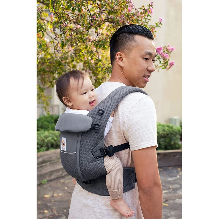 Ergobaby Adapt Softflex Mesh Babytrage Graphite Grey – Bild 6