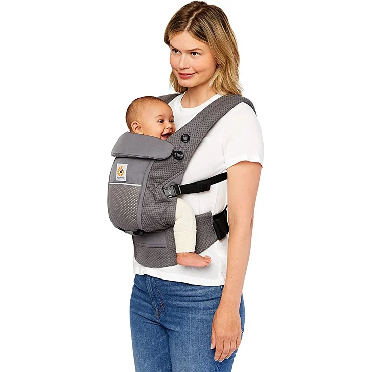 Ergobaby Adapt Softflex Mesh Babytrage Graphite Grey – Bild 2