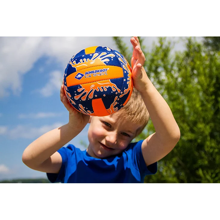 Schildkröt Funsports Neopren Mini-Beachvolleyball GR. 2 Ø 15cm, Kleiner Volleyball, 970274 Ball, orange/Blau, 2 - Preisvergleich – Bild 2