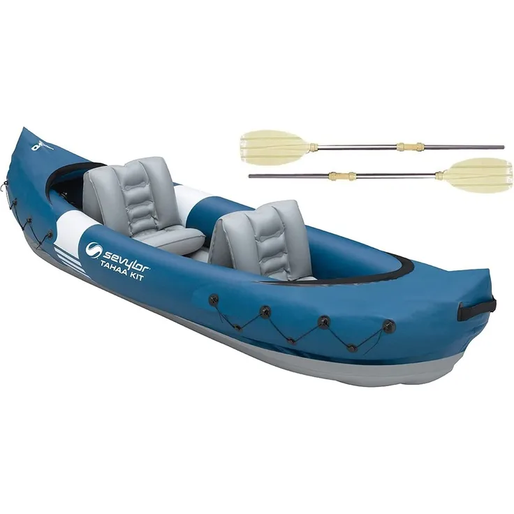 Sevylor 2-Sitzer Kajak Tahaa? Kit blau 312x92 cm aufblasbar mit Paddel und Reparaturset