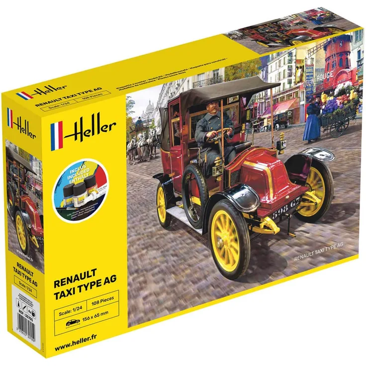 Heller 35705 STARTER KIT Renault Taxi Type AG
