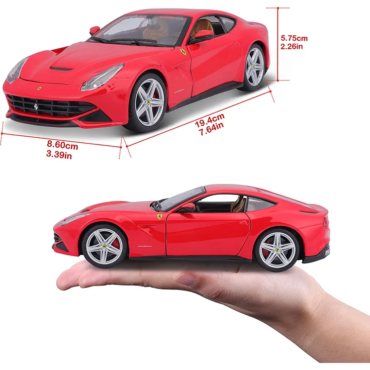 Bburago 26007R - Ferrari F12 Berlinetta (Sortiment von roten und gelben) – Bild 6