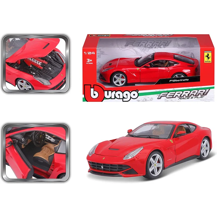 Bburago 26007R - Ferrari F12 Berlinetta (Sortiment von roten und gelben) – Bild 12
