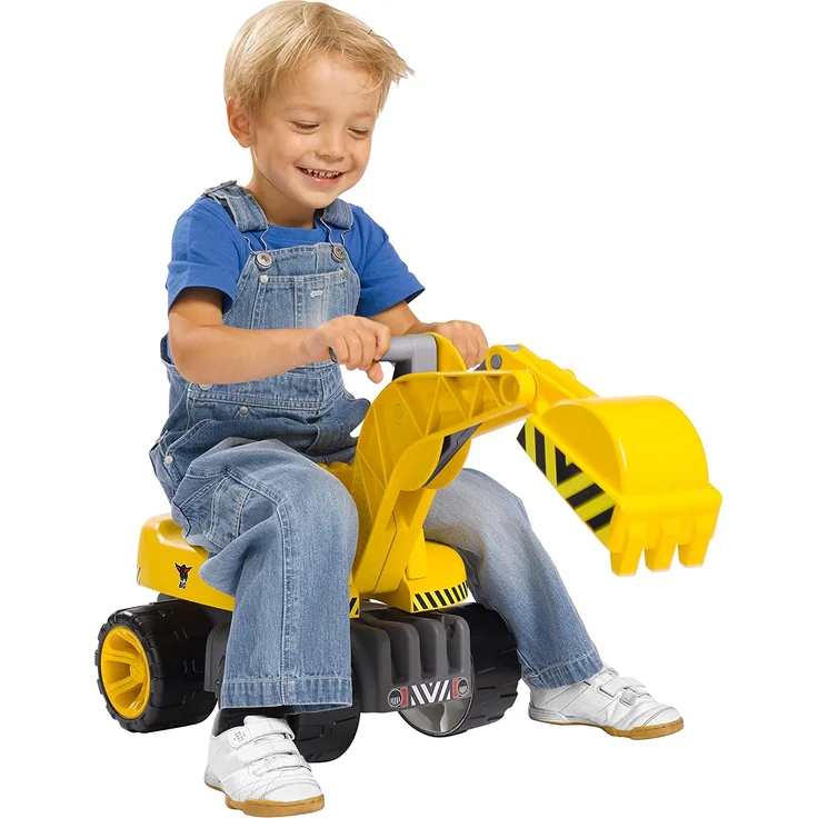BIG - Power-Worker Maxi-Digger - Kinderfahrzeug, geeignet als Sandspielzeug und für das Kinderzimmer, Baggerfahrzeug zum Sitzen bis 50 kg, für Kinder ab 3 Jahren – Bild 5