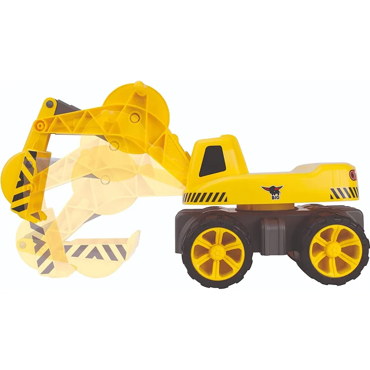 BIG - Power-Worker Maxi-Digger - Kinderfahrzeug, geeignet als Sandspielzeug und für das Kinderzimmer, Baggerfahrzeug zum Sitzen bis 50 kg, für Kinder ab 3 Jahren – Bild 3