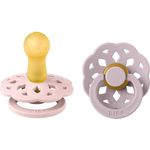 Bibs BIBS BOHEME 2-PACK BLOSSOM & DUSKY LILAC M Hevea Rubber Calming Soother