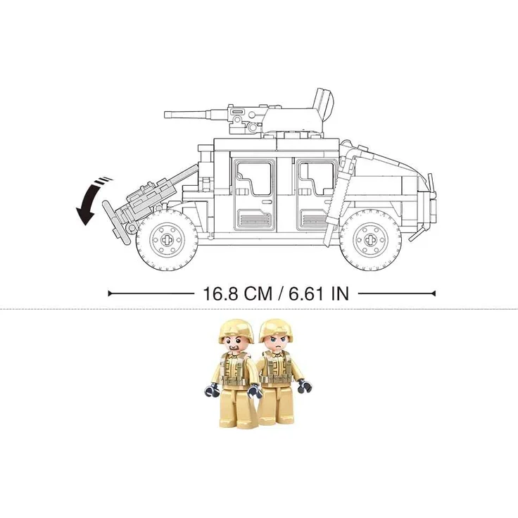 Gepanzertes Fahrzeug (265 Teile) [M38-B0837] – Bild 3