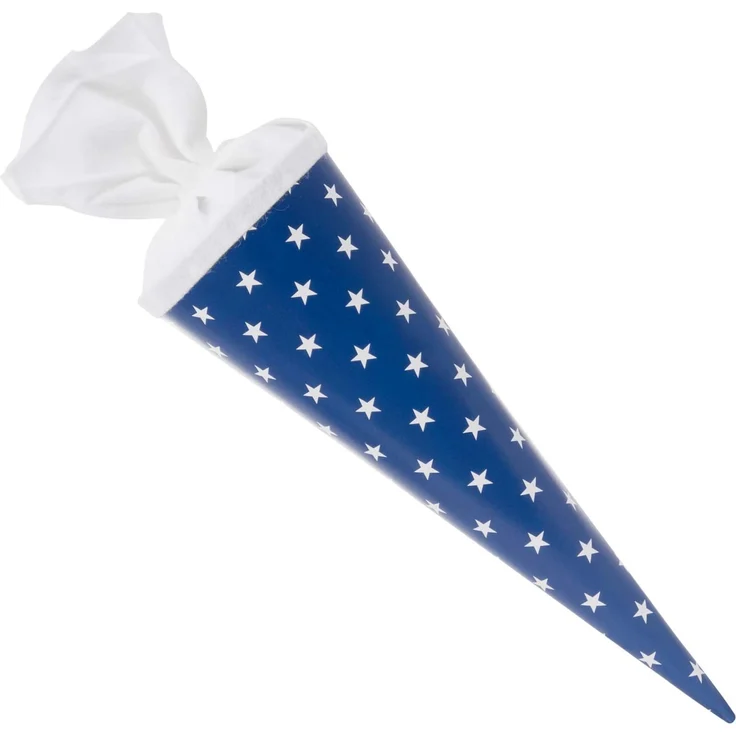 goldbuch 93 010 - Geschenktüte 35 cm lekker + anders Sterne, Jungen & Mädchen Schultüte, Lackkarton Geschwistertüte mit Filzverschluss, Zuckertüte zur Einschulung und Schulanfang, ca. 35 x 11,5 cm – Bild 2