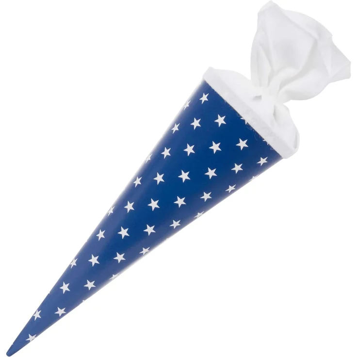 goldbuch 93 010 - Geschenktüte 35 cm lekker + anders Sterne, Jungen & Mädchen Schultüte, Lackkarton Geschwistertüte mit Filzverschluss, Zuckertüte zur Einschulung und Schulanfang, ca. 35 x 11,5 cm – Bild 3