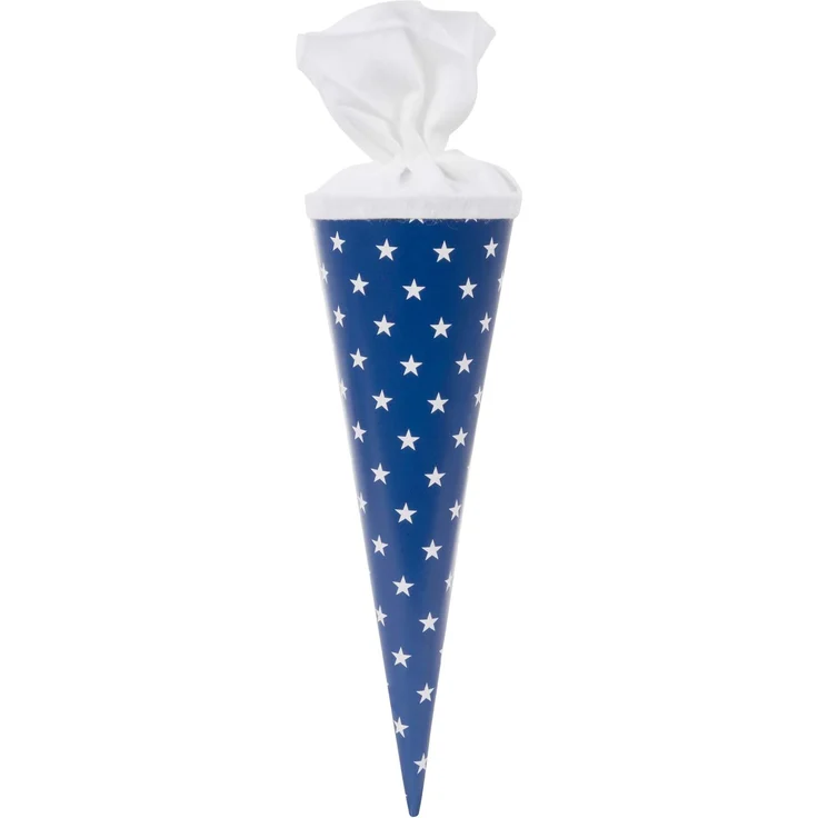 goldbuch 93 010 - Geschenktüte 35 cm lekker + anders Sterne, Jungen & Mädchen Schultüte, Lackkarton Geschwistertüte mit Filzverschluss, Zuckertüte zur Einschulung und Schulanfang, ca. 35 x 11,5 cm – Bild 1