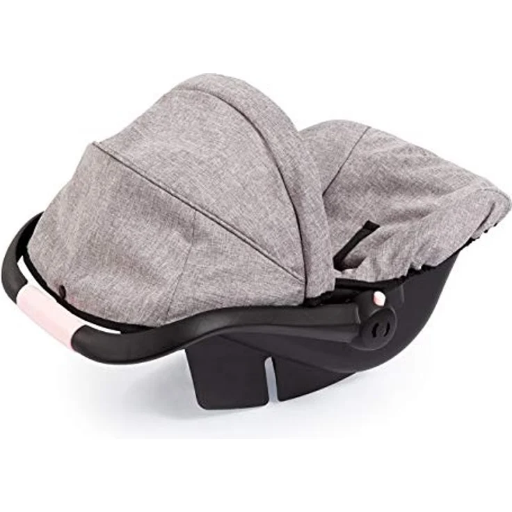 Bayer Design 67910AA Puppen-Autositz EasyGo, Puppenzubehör, passend zu Vario-Puppenwagen, mit Abdeckung, grau mit Krone – Bild 4