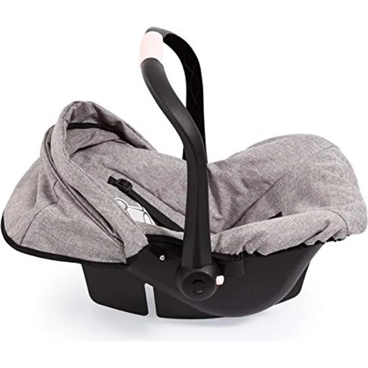 Bayer Design 67910AA Puppen-Autositz EasyGo, Puppenzubehör, passend zu Vario-Puppenwagen, mit Abdeckung, grau mit Krone – Bild 3