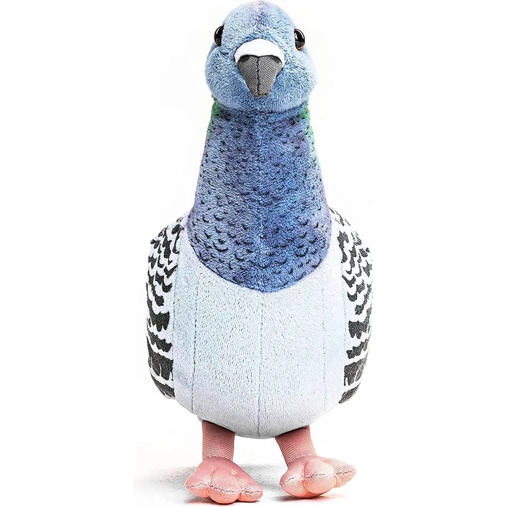 Uni-Toys - Ringeltaube - 20 cm (Höhe) - Taube, Vogel - Plüschtier, Kuscheltier, Blau/Grau – Bild 2