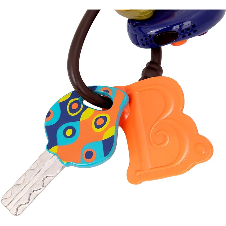 B. toys Luckeys Spielzeugschlüssel Blau für Kinder und Babys – Autoschlüssel Spielzeug mit Licht und Geräuschen Baby Spielzeug ab 10 Monaten – Bild 2