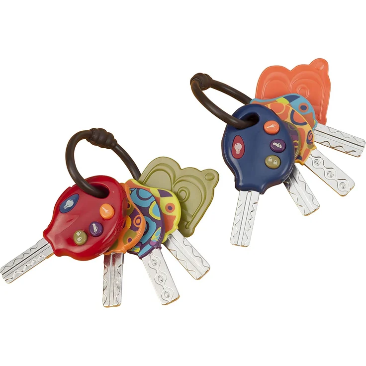 B. toys Luckeys Spielzeugschlüssel Blau für Kinder und Babys – Autoschlüssel Spielzeug mit Licht und Geräuschen Baby Spielzeug ab 10 Monaten – Bild 5