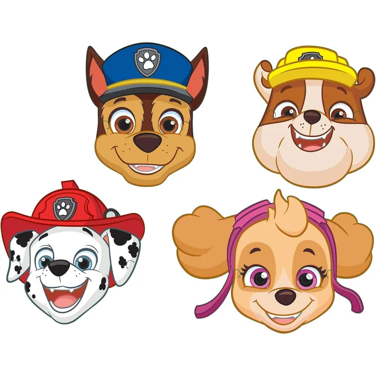 amscan 8 Masken Paw Patrol – Bild 3