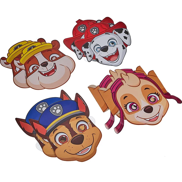 amscan 8 Masken Paw Patrol – Bild 2