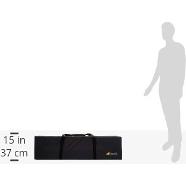Hauck Bag Me, Transportasche, für Buggys, schmutzabweisendes, wasserabweisendes, strapazierfähiges Material, Schutztasche für Auto und Flugzeug, Buggytasche mit Trageriemen, grau, 115 x 31 x 31 cm – Bild 9