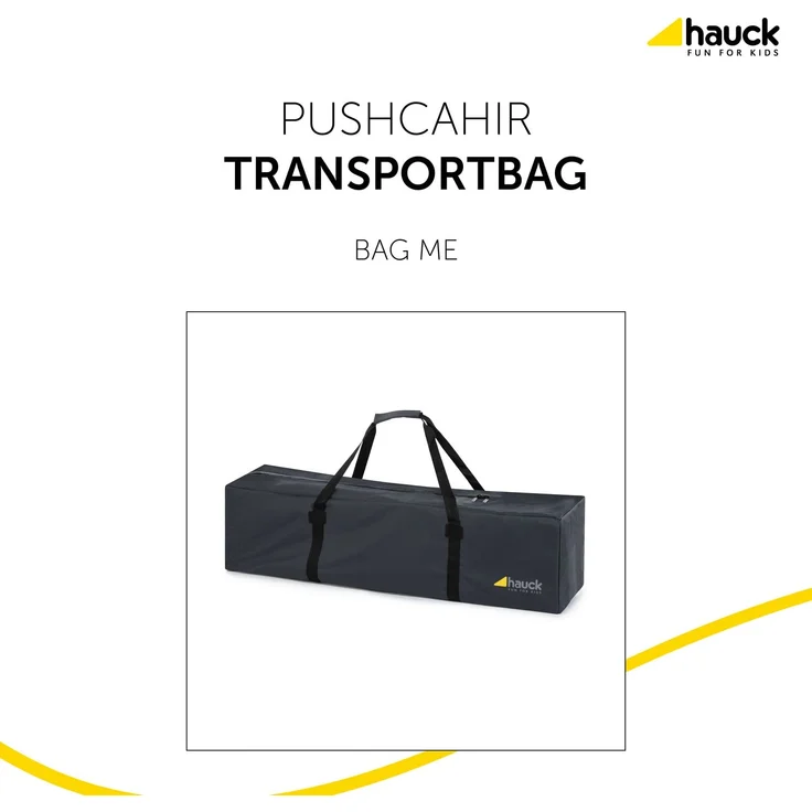Hauck Bag Me, Transportasche, für Buggys, schmutzabweisendes, wasserabweisendes, strapazierfähiges Material, Schutztasche für Auto und Flugzeug, Buggytasche mit Trageriemen, grau, 115 x 31 x 31 cm – Bild 2