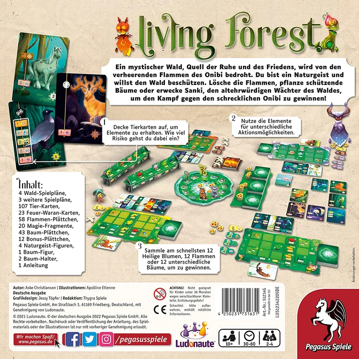 Pegasus Spiele 'Living Forest', 2-4 Spieler, ab 10 Jahren, Kennerspiel des Jahres 2022 – Bild 4
