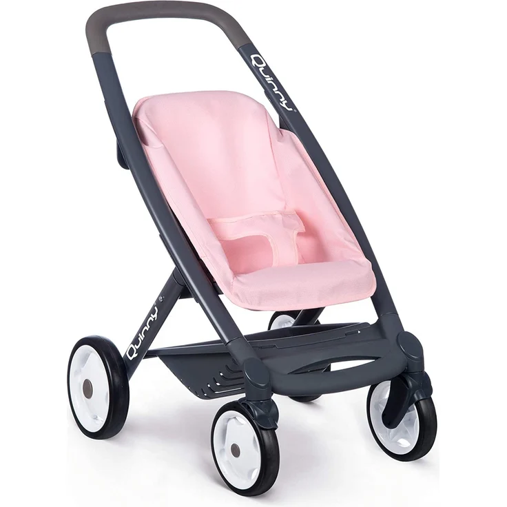 Smoby – Quinny 3in1 Multifunktions-Puppenwagen Rosa - für Puppen bis 42 cm – wandelbarer Puppenwagen für unterschiedliche bedürfnisse im Quinny-Design, für Kinder ab 3 Jahren – Bild 3