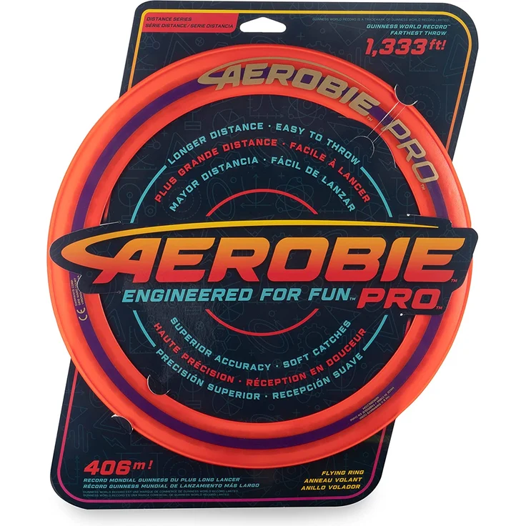 Aerobie Pro Flying Ring Wurfring mit Durchmesser 33 cm orange Frisbee 5 Jahr(e) – Bild 1
