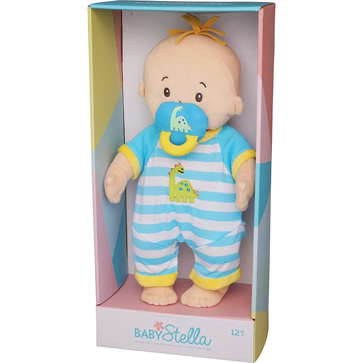 Manhattan Toy Baby Stella Boy weiches erstes Babypuppe für Alter ab 1 Jahr, 15 – Bild 4