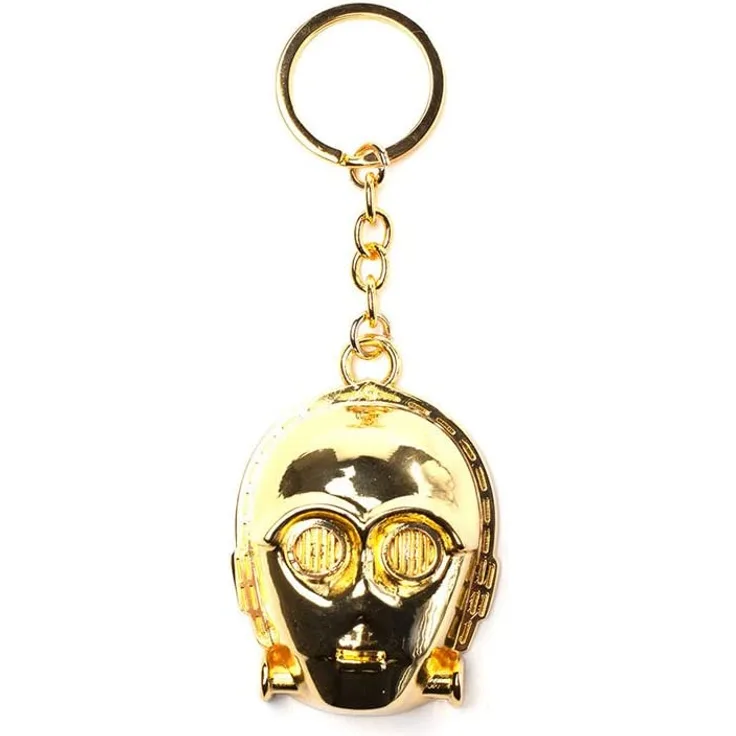 Star Wars Metall Schlüsselanhänger 3D C-3PO